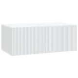 Wall-Mounted TV Cabinet White 78.5 x 41 x 30 cm Engineered Wood - Front View