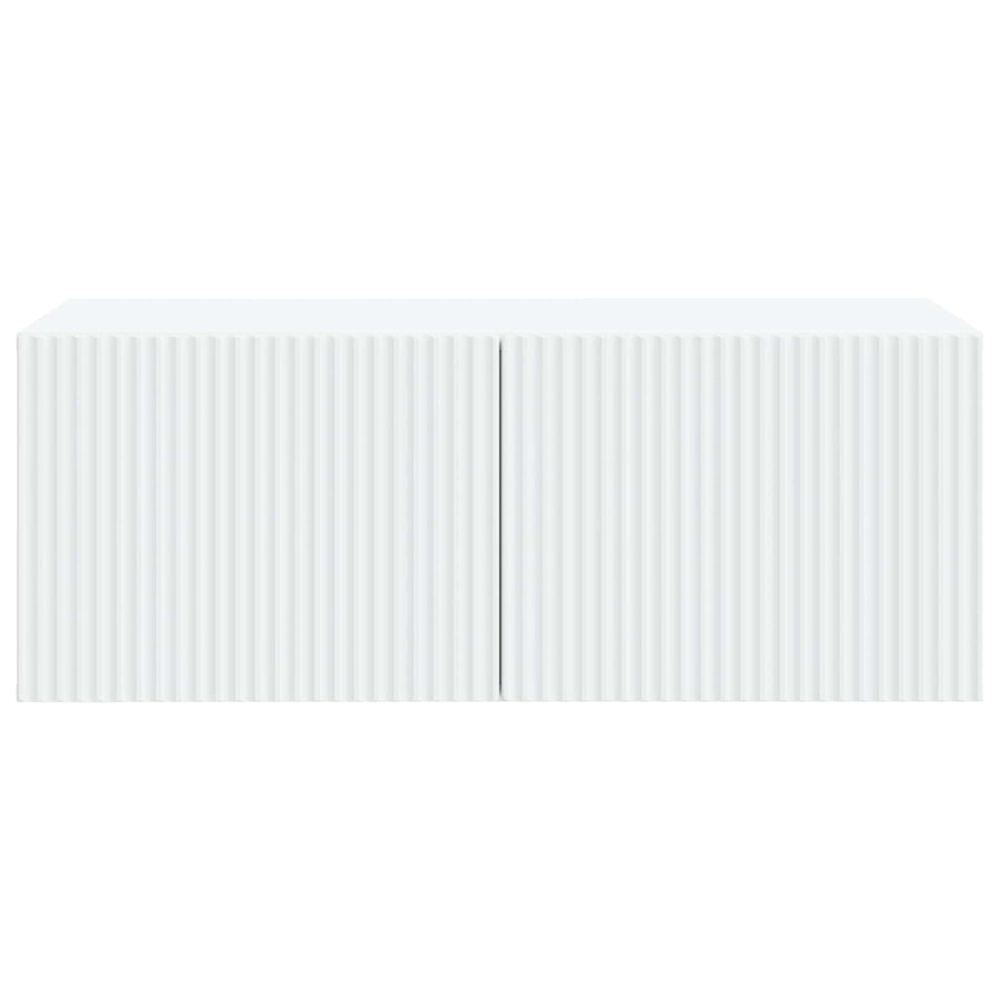 Wall-Mounted TV Cabinet White 78.5 x 41 x 30 cm Engineered Wood
