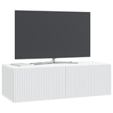Wall-Mounted TV Cabinet White 98 x 41 x 30 cm Engineered Wood
