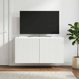 Wall-Mounted TV Cabinet White 59.5 x 31 x 30 cm Engineered Wood