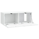 Wall-Mounted TV Cabinet White 78.5 x 31 x 30 cm Engineered Wood