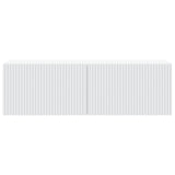 Wall-Mounted TV Cabinet White 98 x 31 x 30 cm Engineered Wood - Rear View