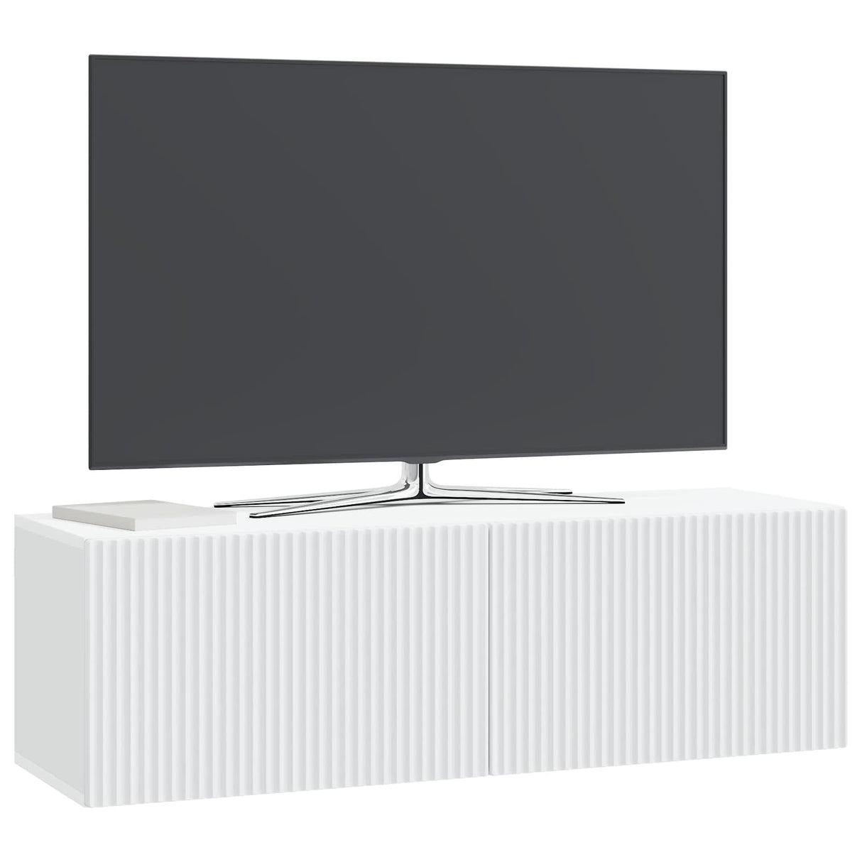 Wall-Mounted TV Cabinet White 98 x 31 x 30 cm Engineered Wood