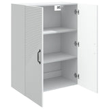 Wall-Mounted Cabinet White 66 x 34.5 x 90 cm Engineered Wood - Side View