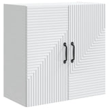 Wall-Mounted Cabinet White 59 x 31 x 60 cm Engineered Wood - Front View