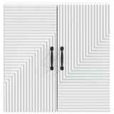 Wall-Mounted Cabinet White 59 x 31 x 60 cm Engineered Wood - Top-Down View