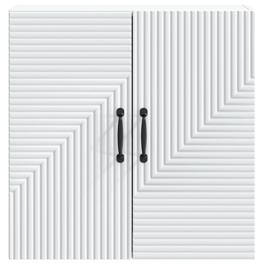 Wall-Mounted Cabinet White 59 x 31 x 60 cm Engineered Wood