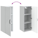 Wall-Mounted Cabinet White 33 x 34.5 x 90 cm Engineered Wood