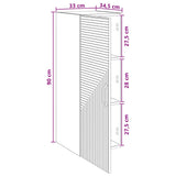 Wall-Mounted Cabinet White 33 x 34.5 x 90 cm Engineered Wood - Extra Image
