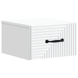 Wall-Mounted Bedside Cabinet White 34.5 x 33 x 20 cm