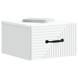 Wall-Mounted Bedside Cabinet White 34.5 x 33 x 20 cm