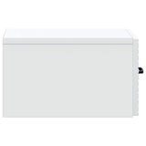 Wall-Mounted Bedside Cabinet White 34.5 x 33 x 20 cm - Rear View