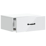 Wall-Mounted Bedside Cabinet White 49 x 34.5 x 20 cm