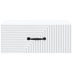 Wall-Mounted Bedside Cabinet White 49 x 34.5 x 20 cm