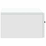 Wall-Mounted Bedside Cabinet White 49 x 34.5 x 20 cm