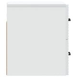 Wall-Mounted Bedside Cabinet White 34.5 x 33 x 40 cm