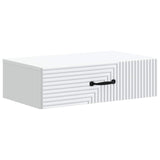 Wall-Mounted Side Table White 59 x 34.5 x 17 cm Engineered Wood