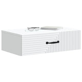Wall-Mounted Side Table White 59 x 34.5 x 17 cm Engineered Wood