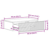 Wall-Mounted Side Table White 59 x 34.5 x 17 cm Engineered Wood - Extra Image