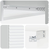 Wall-Mounted Side Table Wall-mounted White 87.5 x 34.5 x 17 cm - Low Angle