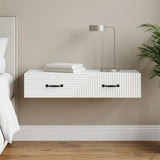 Wall-Mounted Side Table Wall-mounted White 87.5 x 34.5 x 17 cm