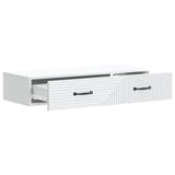Wall-Mounted Side Table Wall-mounted White 87.5 x 34.5 x 17 cm