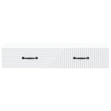 Wall-Mounted Side Table Wall-mounted White 87.5 x 34.5 x 17 cm - 45-Degree Angle