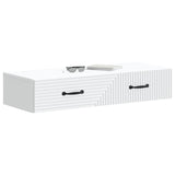 Wall-Mounted Side Table Wall-mounted White 87.5 x 34.5 x 17 cm