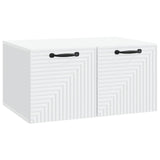 Wall-Mounted TV Cabinet White 59.5 x 41 x 30 cm Engineered Wood - Front View