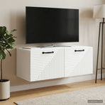 Wall-Mounted TV Cabinet White 78.5 x 41 x 30 cm Engineered Wood