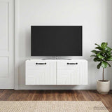 Wall-Mounted TV Cabinet White 78.5 x 41 x 30 cm Engineered Wood
