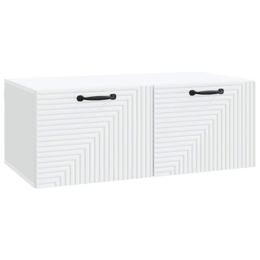Wall-Mounted TV Cabinet White 78.5 x 41 x 30 cm Engineered Wood