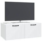 Wall-Mounted TV Cabinet White 78.5 x 41 x 30 cm Engineered Wood