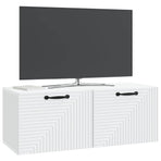 Wall-Mounted TV Cabinet White 78.5 x 31 x 30 cm Engineered Wood