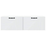 Wall-Mounted TV Cabinet White 98 x 31 x 30 cm Engineered Wood
