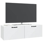 Wall-Mounted TV Cabinet White 98 x 31 x 30 cm Engineered Wood