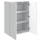 Wall-Mounted Cabinet White 66 x 34.5 x 90 cm Engineered Wood