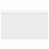 Wall-Mounted Side Table White 34.5 x 33 x 20 cm Engineered Wood - Top-Down View
