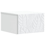 Wall-Mounted Bedside Cabinet White 49 x 34.5 x 20 cm