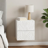 Wall-Mounted Bedside Cabinet White 34.5 x 33 x 40 cm