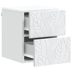 Wall-Mounted Bedside Cabinet White 34.5 x 33 x 40 cm