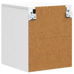 Wall-Mounted Bedside Cabinet White 34.5 x 33 x 40 cm