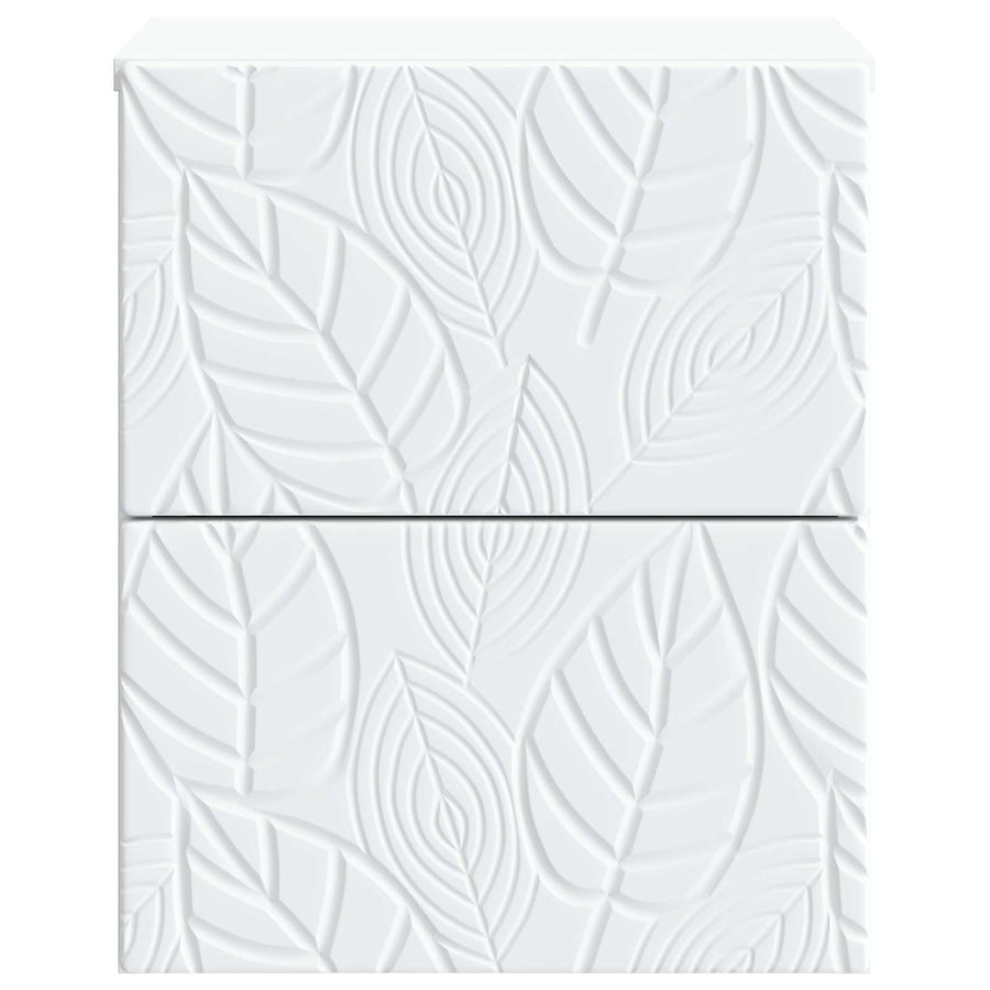 Wall-Mounted Bedside Cabinet White 34.5 x 33 x 40 cm