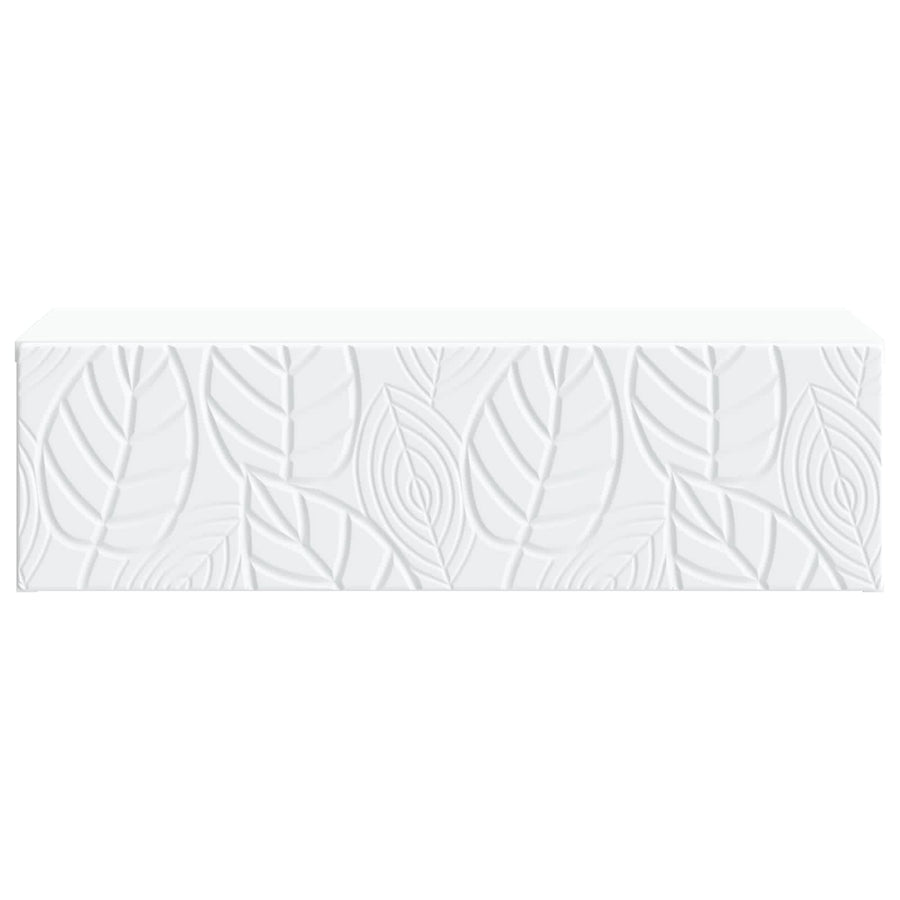 Wall-Mounted Side Table 59 x 34.5 x 17 cm Engineered Wood White