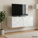 Wall-Mounted TV Cabinet 59.5 x 31 cm White Engineered Wood