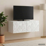 Wall-Mounted TV Cabinet 78.5 x 31 cm White Engineered Wood