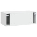Wall-Mounted TV Cabinet 78.5 x 31 cm White Engineered Wood