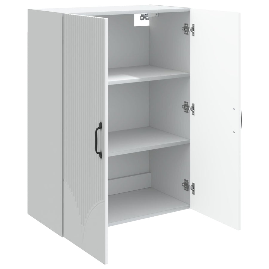 Wall-Mounted Cabinet 66 x 34.5 x 90 cm Engineered Wood White