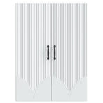 Wall-Mounted Cabinet 66 x 34.5 x 90 cm Engineered Wood White