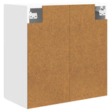 Wall-Mounted Cabinet White 59 x 31 x 60 cm Engineered Wood - Rear View